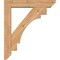 Ekena Millwork Merced Slat Smooth Bracket w/ Offset Brace, Western Red Cedar, 5 1/2"W x 26"D x 30"H BKT0604X26X30MRC06SWR - alternate 3